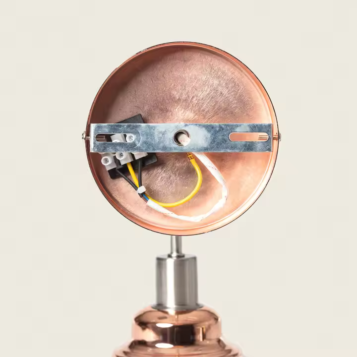 Ledkia Aplique de Pared Metal 1 Foco Saloon para bombilla E14 Latón - 1