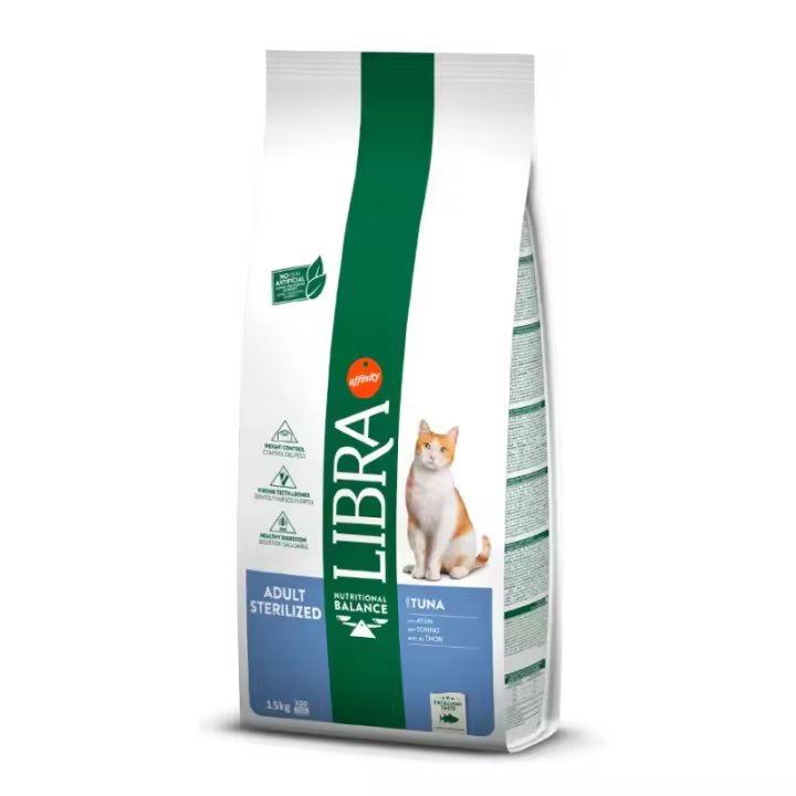Pienso para gato esterilizado LIBRA atún 12 kg - 1