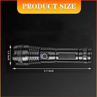 Linterna Táctica De Láser Y LED Blanca 15000 Lumens Zoomable Impermeable Torcha Ajustable Para Camping Y Senderismo Al Aire Libre - details 3