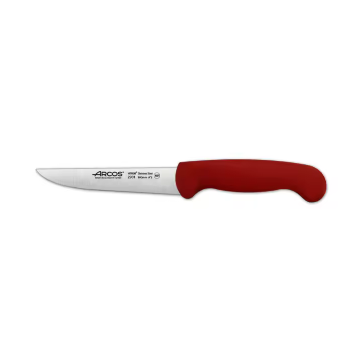 Cuchillo para Verduras Arcos 2900 Prof 290122 Acero Inoxidable Nitrum Mango Ergonómico Rojo 10 Cm - 1