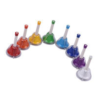 Kit De Campanas De Metal Diatónicas De 8 Notas Coloridas Juguete Musical Para Niños Instrumento De Percusión Manual Para Aprendizaje Musical Y Enseñanza - details 11
