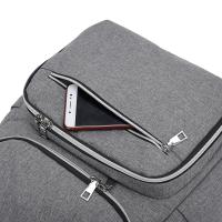 Mochila Casual Unisex USB Cargado Negro Sólido Polyester Bolsa De Viaje Para Hombre/Mujer Estudiante Chico/Chica - details 21