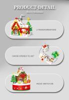 Bloques De Construcción Navideñas Rosa Árbol De Navidad Y Casa De Nieve Para Decoración De Escritorio Juguetes De Artesanía Para Niños Regalos De Fiestas - details 11