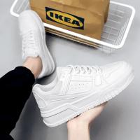 Zapatos De Deporte Para Hombre En Blanco Versátiles Y Moda Zapatillas Casuales Con Suela Gruesa Transpirables Ligeros Para Correr Y Tenis - details 9