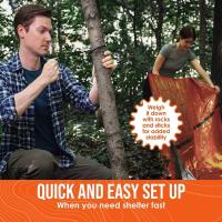 Sobrevivencia Tent Kit Para 1-2 Personas Refugio De Emergencia Impermeable Con Mylar Tube Sleeping Bag Y SOS Thermal Blanket Reutilizable Para Exterior - details 5