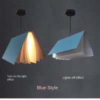Lámpara Colgante Creativa De Libro Moderno Para Comedor Cocina IslaSuspension Lámpara De Techo Artística Metálica Blanco Negro Rosa Azul Adecuada Para Sala De Estar Estudio Dormitorio Hotel - details 11