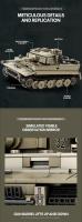 Bloques De Construcción Serie World of Tanks Tiger TOG2 M4 Sherman Tanque Blindado Pesado Para Niños Juguetes Educativos Regalo De Cumpleaños Y Navidad - details 7