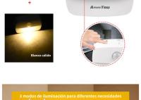 Luz Nocturna LED Mini Con Sensor De Movimiento PIR Para Dormitorio Baño Pasillo Armario Enchufe Europeo Y Estadounidense Incluida Fuente De Luz LED - details 6