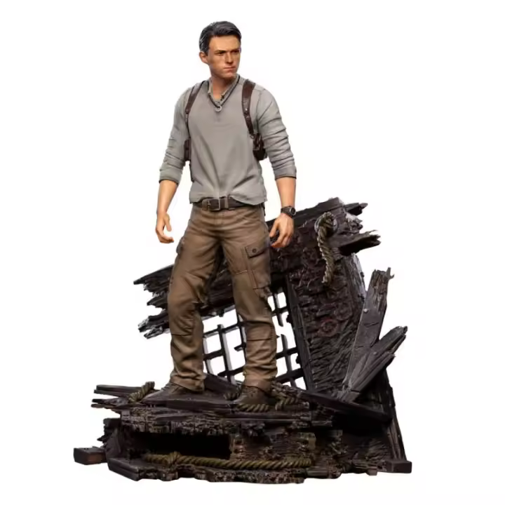 Iron Studios Uncharted Movie Estatua Deluxe Art Scale 1/10 Nathan Drake 22 cm - 1