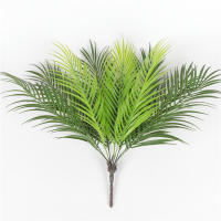 Planta Artificial De Palma Tropical De 52cm Con 9 Hojas Verdes Para Decoración De Jardín Oficina Y Fiesta Del Jungle Carnival - details 0
