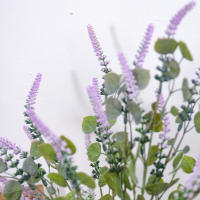 Rama De Lavanda Y Eucalipto Artificial Para Decoración De Boda Y Vaso Flor Sintética Para Arreglo Floral DIY - details 7