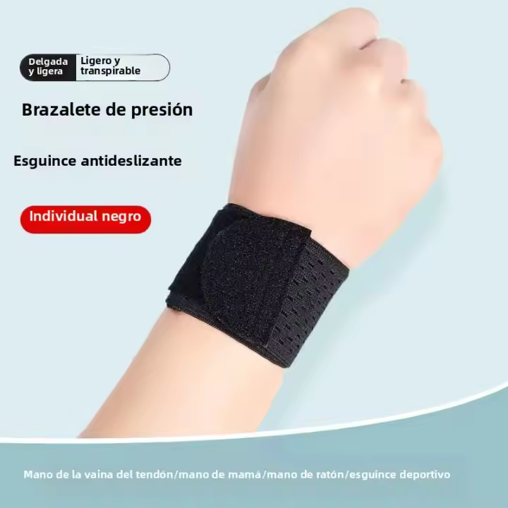 Protector De Muñeca Deportivo Para Mujeres Con Tendón Desviado Suave Y Liviano De Alta Elasticidad Para Badminton Baloncesto Y Fitness - 1