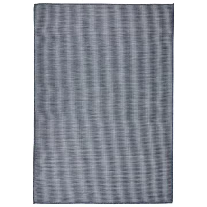 vidaXL Alfombra de exterior de tejido plano azul 160x230 cm - 1