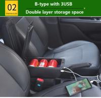 Juego De Accesorios Interiores Para Coche Toyota Yaris Elegante 2021-2024 Caja De Reposabrazos Con Almacenamiento Material De Cuero Y Plástico ABS - details 8
