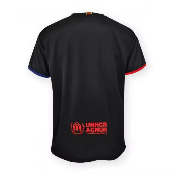 Camiseta Deportivo Oficial del Barça Liso Negro 2ª Equipación 24/25  Roger's Deportiva Producto (Licencia) para Adultos - 1