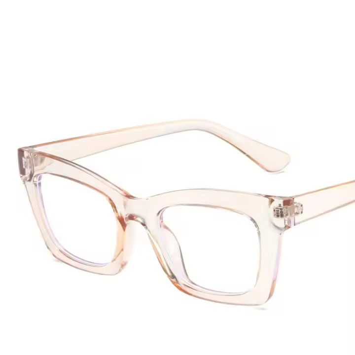 Gafas Antiglareante Retro Para Mujer Coloridas Protección Contra La Luz Azul Estilo Clásico Rectangular Material De Lente Y Marco Plástico - 1