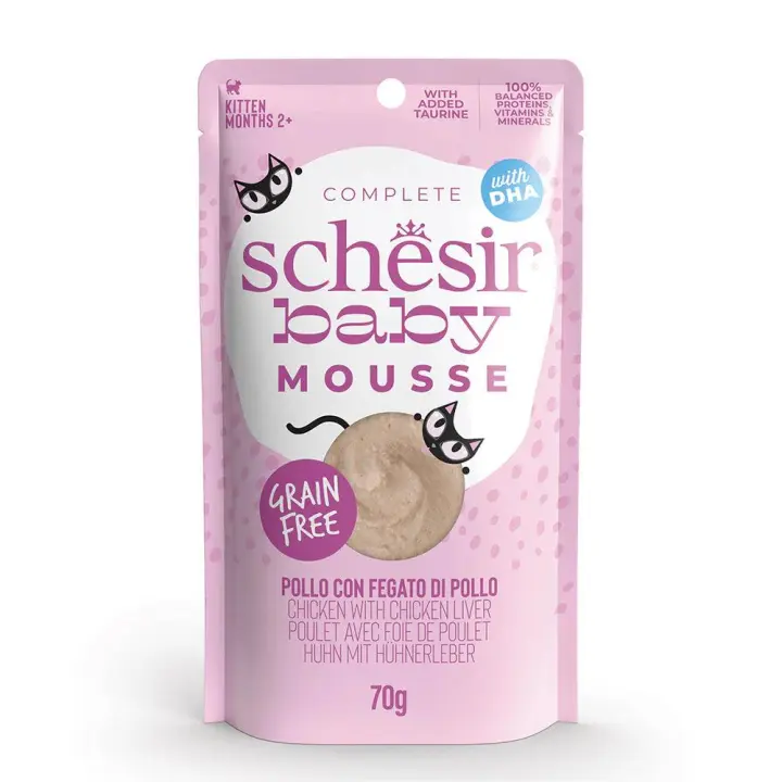 Schesir Baby Mouse Pollo e Hígado 12x70 GR - 1