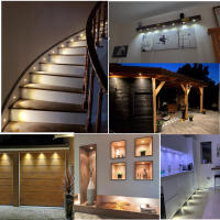 Spot LED Mini Dimmable IP65 Para Interior 12V Luz De Armario De Cocina Y Escaleras Revestimiento NICKEL 1W Iluminación Térmica - details 0