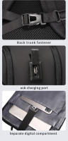 Mochila Multifuncional Fenruien Para Hombres Negocios Clásica De Viaje Con Capacidad Para Portátil De 17.3 Pulgadas Material De Alta Calidad - details 14
