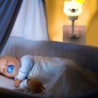 Lámpara Nocturna USB LED Para Niños Con Diseño De Oso Pollo Gato Control Remoto Decoración Para Dormitorio De Bebé Luz De Noche Animal ABS Sin Baterías Incluidas - details 1