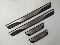 4Pcs/Lot ABS Acero Inoxidable Para OPEL ASTRA J K L 2009-2021 Placa De Bajo Puerta Decorativa Saludo Pieza Cubierta De Interior Del Coche - details 1