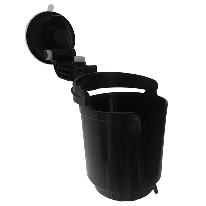 Soporte De Bebida Ajustable Para Coche Soporte De Taza De Ventosa Para Bebida Y Teléfono Móvil Parte De Automóvil ABS Negro/Blanco - 1