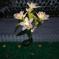 Lámpara De Jardín Solar LED Para Orquídeas Impermeable Decoración De Navidad Y Fiesta Para Aisles Corredores De Villa Y Jardín - details 8