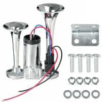 Bocina De Tren Doble Tocador 600DB Super Fuerte Para Camiones 12V Acero Inoxidable Electrónica De Alta Decibel Acabado Cromo Con Altavoz Para Coche - details 6