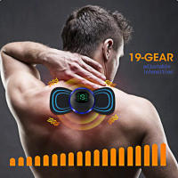 Masajeador De Cuello Inteligente EMS Mini Estimulador Portátil Para Cuello Y Espalda Con Parche De Gel Adhesivo Delgado - details 1