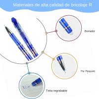 Lápices De Gel Erasables Con Recarga De 20 Piezas Y 3 Unidades Lápices De Borrado Reutilizable Para Estudiantes Y Oficina Suministros Escolares - details 2