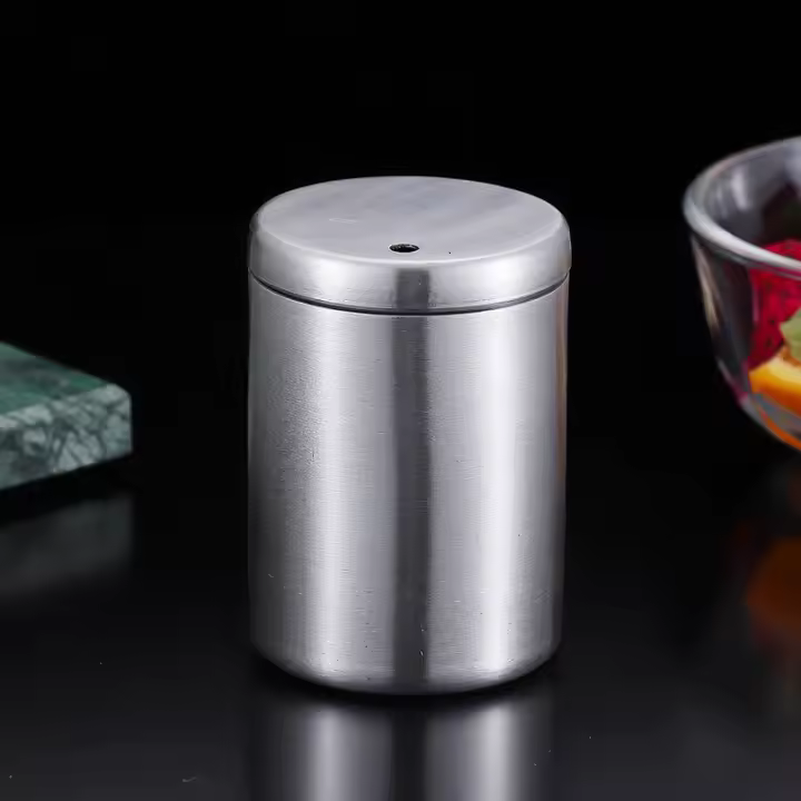 Caja De Almacenamiento Para Palillos De Dientes De Acero Inoxidable Creativa Y Portátil Decoración Para El Hogar Sin Químicos Peligrosos - 1