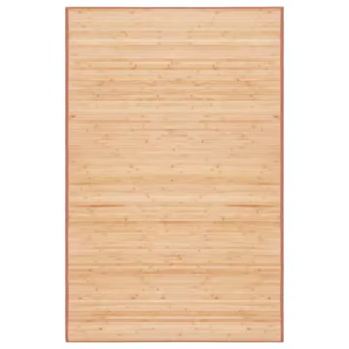 vidaXL Alfombra de bambú 100x160 cm Color Marrón claro,  Marrón,  y mas Alfombras de área  Alfombra de Piso para Sala de Estar Dormitorio Habitación Salón - 1