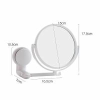 Espejo De Pared Plegable Para Baño Sin Perforar Con Brazo Giratorio Y Doble Cara Para Maquillaje Moderno Plástico 6 Pulgadas - details 0
