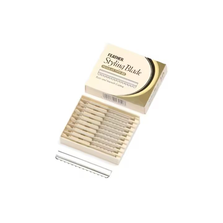 Feather - 10 Cuchillas Styling Blade para navajas razor - 1