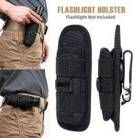 Funda Para Linterna Táctica Con Portarretratos Rotativo Y Clip De Cinturón 360 Grados Con Correa De Carabiner KITPIPI Material De Nylon - details 0