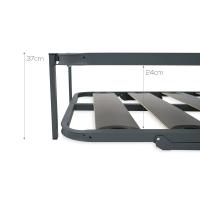 Pack Cama Nido Metálica GM con Somier Superior e Inferior | Ahorro de Espacio, Estructura Reforzada y 2 Colchones Viscoelásticos de 20 cm | Grupo Mamapla - details 4