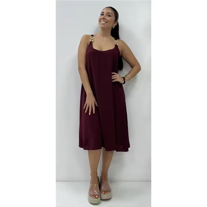 Vestido Elara Burdeos - 1