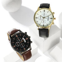 Reloj De Pulsera De Lujo Para Hombre En Acero Inoxidable Calendario De Negocios Quartzo Estilo Casual Y Moda Sin Resistencia Acuática - details 0