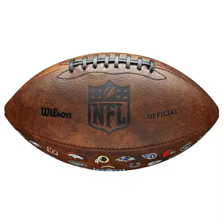 Wilson Balón De Fútbol Americano Nfl Throwback Team Logo - 1