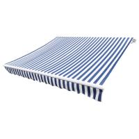 vidaXL Toldo de lona 450x300 cm Color Azul y blanco, Crema, naranja y blanco Protección Rayos UV para Terraza Patio Exterior Jardín - details 8