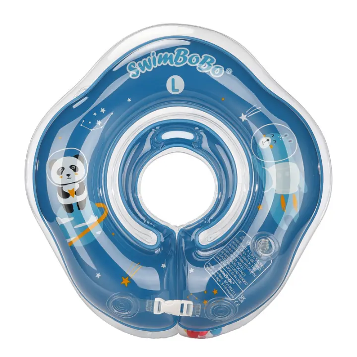 Anillo de natación para bebé Swimbobo, anillo de cuello inflable para bebé recién nacido, anillo de baño para bebé con forma de flor de ciruelo - 1
