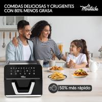 LA MOUSTACHE Freidora de Aire Caliente 9L Sin Aceite - Cesta Convertible 2 en 1 + Ebook de Recetas - details 0