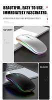 Ratón Inalámbrico Recargable RGB 1600DPI Con Modo Único USB 2.4 GHZ Para Laptop Tablet MacBook Juego Jugadores - details 3