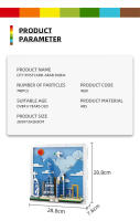Pintura De Arte De La Ciudad De Dubái En Postcard Con Skyline Bloques De Construcción Para Decoración Del Hogar Regalo Para Hombres Mujeres Y Niños - details 1