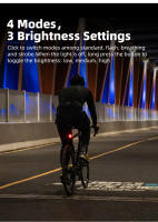 XOSS XR pro Team Sync Luz Trasera De Bicicleta LED Recargable Impermeable Con Sensor De Freno Automático Luz De Cola Para Ciclismo - details 7