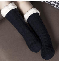 Calcetines de suelo, para dormir en casa, calcetines de alfóbra, calcetines de tubo medio gruesos de terciopelo para mujer
Calcetín - details 1