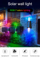 8pcs Luces Solares Para Jardín Decorativas Cambio De Color RGB Impermeables Para Pared Regalo De Navidad Iluminación Para Camino Valla Escalera - details 0