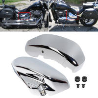 Cubierta De Batería Cromada Para Motocicleta Izquierda Y Derecha Protector De Parachoques Para Suzuki Boulevard Voluisa C50 VL400 VL800 2005-2017 - details 0