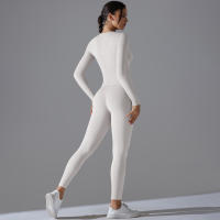 Conjunto De Yoga Deportivo Transpirable Y Estirable Con Control De La Panza Y Modelador Leggings De Glúteos Slimming Top Activo Para Gimnasio - details 2
