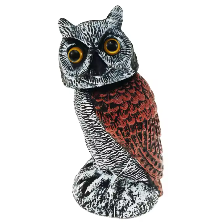 Estatua De Falso Águila Giratoria 360° Desencadenada Por Movimiento Anti-Pájaros Dispositivo De Repelente De Animación Realista PE Material - 1